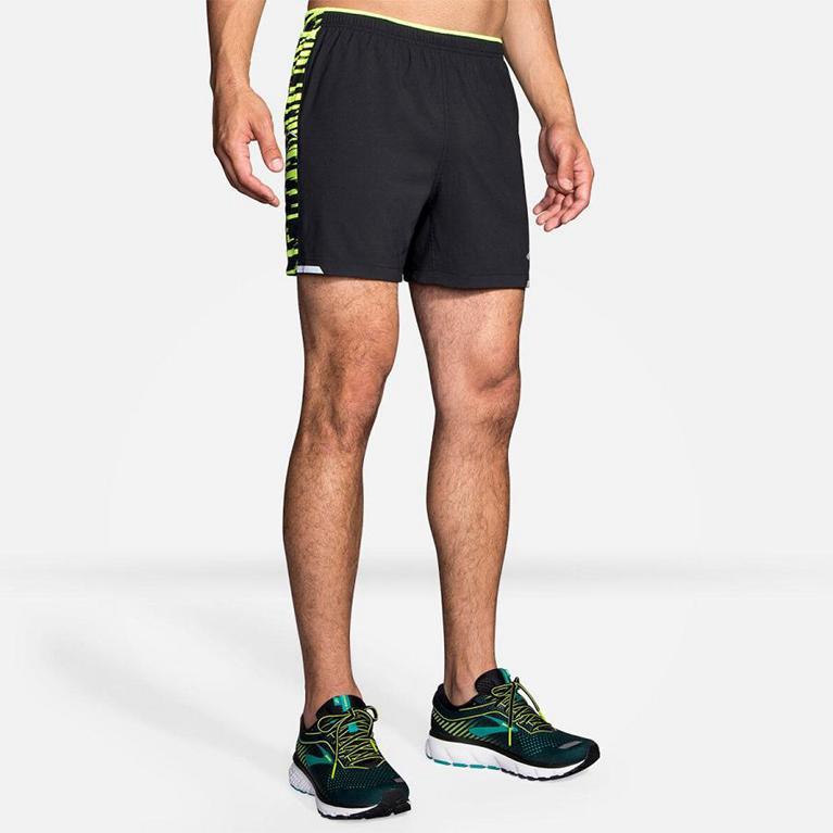 Brooks Nightlife 5 Men's Running Shorts - Grey (29783-PJFE)